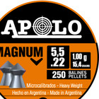 Apolo Magnum 250 Count Spike Pointed 5 5mm  22 Caliber Airgun Pellets