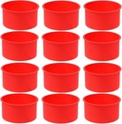 12pcs Silicone Cake Mold Baking Round Cake Molds 4 Inch Non-stick Baking Pan    