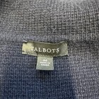 Talbots Navy Wool Blend Open Front Sweater Blazer Womens Medium Knit Jacket