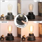 Small Touch Control Table Lamp Base  Industrial Touch Light Vintage Edison Bu   