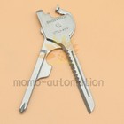 6-in-1 Utili Key Tool Keyring Keychain Gadgets Multifunction Stainless Steel