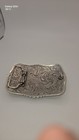 Vintage Western Cowboy Belt Buckle  Longhorn Steer Gold Silver Detailed Trophy