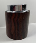 Vintage Scripto Rosewood   Chrome Steel Table Lighter Works