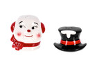 Ganz Vintage Snowman Salt   Pepper Shaker Set  New Mx196840