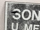 Vintage Sonic Youth Promo Flyer Poster 11  X 17  1985 Gorilla Gardens Omni Room