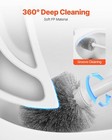 Pp Handle Toilet Set - Brush   Plunger Combo For Bathroom Deep Cleaning