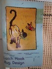 Candamar Designs Latch Hook Rug Design -siamese Cat   Butterfly 10021 -24 x36 