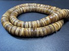Yak Bone Disc Bead Mala Necklace  13mm Tibetan Style Heishi Bone Prayer Beads 