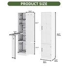 Storage Cabinet With Ironing Board Flip-top Ironing Board Cabinet With Storage