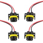 Wire Pigtail Female S H11 Two Harness Head Light Low Beam Socket Connector Plug