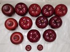 14 Pc  Lot Faux Fake Wooden Solid Wood Artificial Apples Fruit Farmhouse Decor