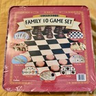 Cardinal Family 10 Game Set In Red Tin  Brand New Factory Sealed 