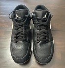 Nike Air Jordan 1 Mid Youth Football Cleats Black white  Size 6y
