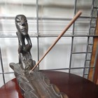 Very Rare Old Hand Carved  new  Primitive Insence Holder   10 000 Villages  Da