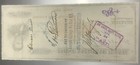 1876 First National Bank Kendallville Indiana Check  646 Revenue Stamp Antique