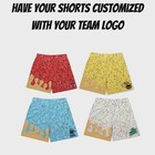 Baseball Ice Cream Drip Shorts  Custom Team Name Youth Sports Shorts