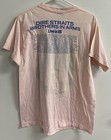 Dire Straits Brothers In Arms Tour Vintage Original 1985 Concert T-shirt Pink Lg