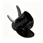4 Blades 10 2x12 Outboard Propeller For Honda Yamaha 25-30 Hp 10 Tooth Aluminum