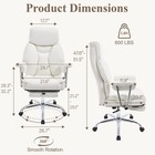 Big And Tall Office Chair 500lbs Wide Seat With 90-130  reclining And  Foot Rest