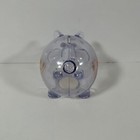 Vintage Tcf Bank Advertising Clear Piggy Bank With  got Coin  Slogan - Exc Cond