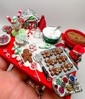 Dollhouse Miniature 1 12 Scale Gingerbread Baking Table Top Display Artisan Ooak