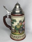 Vintage All Heil Bicycle Original Thewalt Lidded Beer Stein  724 5000 Limited