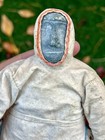 Vintage Antique Eskimo Inuit Carved Leather Stone Doll 