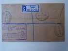 1935 Kgv Gambia Silver Jubilee Registered Air Mail First Flight Cover To England