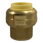 100 Pack Xfitting Push Fit Cap  1 2   Push-to-connect End Cap Plug  Brass