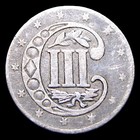 1858 Silver Three Cent Piece 3cp---- Nice Condition Coin ----  735z