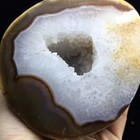 1 6 Lb Smooth Brown   Yellow Agate Quartz Geode Crystal Polished Mineral