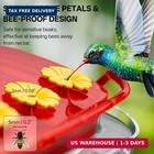 Window Hummingbird Feeder With Strong Suction Cup  Plastic Hummingbird Feeders F