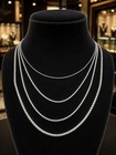 Handmade Sterling Silver Rounded Box Chain  Italian Necklace