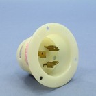 Leviton Locking Flanged Inlet Twist Lock Plug Nema L12-20p 20a 480v 3   2385