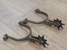Vintage Equestrian Western Cowgirl Metal Spurs W  Star Rowel  Lot Of 2 Read  