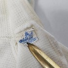Atkins Baby Outfit Set White Blue Hooded 2 Pc Vintage Knit Sweater Footed Pants