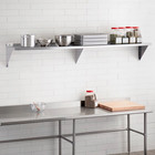 Commercial Kitchen 12  X 96  Stainless Steel Wall Shelf 365 Lb  Capacity Shelve 