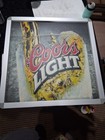 Vintage Large 26x26 Light Up Coors Light Motion Beer Sign Advertising 