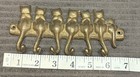 Spi San Pacific Int   l Brass Key Jewelry Belt Hanger Cats Kitten On A Log 6 Hooks