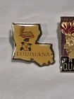 Vintage Louisiana New Orleans Travel Souvenir Pins Lot Of 3