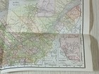 1903 Antique Fold-out Map Of Canada Original Color Lithograph  Vintage Saalfield