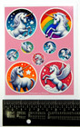 Unicorns Round Stickers Sheet