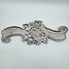 Vintage Grapes Wall Plaque Religious Decor Joshua 24 15 Scripture Metal 16in