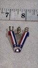 1940 s Vtg  Wwii V For Victory Us Army Soldier Sweetheart Pin Brooch Patriotic