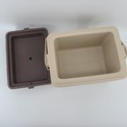 Vintage Gott Lunch Tote Tan 1806 W slide Tray   Freezer Pack  Rare  Free Ship     