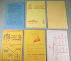 Vintage Lot Of 6 Us Military Training Manuals  Artillery  Wwii