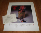 1995 The Rolling Stones Sticky Fingers Spanish Lp Signed Lithograph Poster Coa