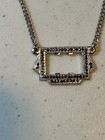 Vintage Marked Sterling Silver  Kd Kimer  daniel Marcasite Rhinestone Tie Bar