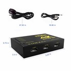 Out Hdmi Switch 4k Splitter 5 Port Selector Switcher Hub Ir Remote Hdtv 5 In 1