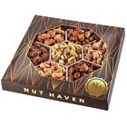 Holiday Christmas Nuts Gift Basket - Assortment Of Sweet   Roasted Salted